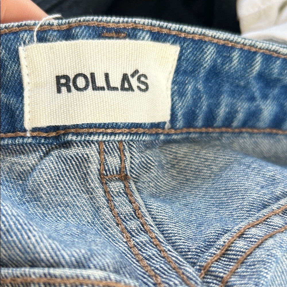 ROLLA'S Men's Straight Blue Jeans - Picture 3 of 5